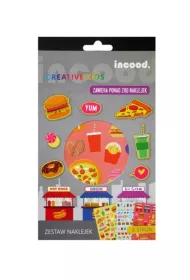 incood. Zestaw naklejek Fast Food 6 arkuszy