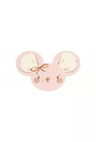PartyDeco Serwetki Myszki jasny r�owe 16x10cm