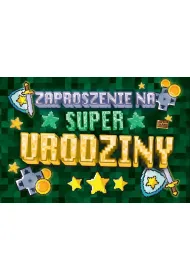 Yeku Zaproszenie Urodziny Zay Mini 10 szt.