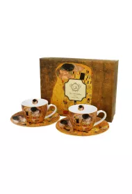Duo Sp. z o.o. Zestaw filianek espresso Klimt The Kiss 2 x 90 ml 2 szt.