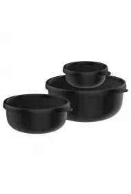 Mepal Zestaw pojemnikw Lumina 2.0 Nordic Black 106298041100 250 ml + 750 ml + 1.5 l