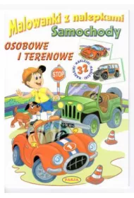 Malowanki z nalepkami. Samochody. Osobowe i terenowe