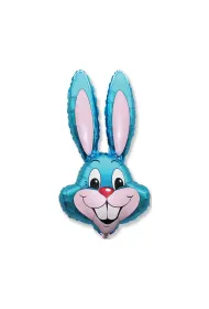 Balon foliowy Rabbit niebieski 60cm