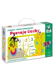 Ksi��ka i puzzle edukacyjne. Poznaj� liczby
