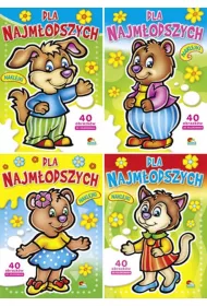 Kolorowanka ''Dla najm�odszych'' oprawa bloczkowa (10 szt w paczce - mix wzor�w)