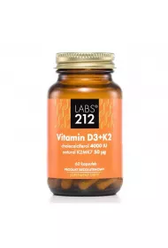 Labs212 Witamina D3 4000 IU + K2MK7 50 ?q Suplement diety 60 kaps.
