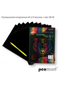 Penword Wydrapywanka hologramowa A5 t�czowa