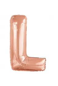 Amscan Balon foliowy litera L r�owe z�oto 56x86cm