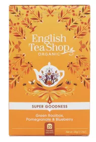 English Tea Shop Herbata Green Rooibos, Pomegranate and Blueberry 20 x 1,75 g Bio
