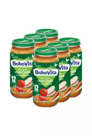 BoboVita Obiadek Warzywa z kurczakiem w pomidorach po 12 miesicu Zestaw 6 x 250 g