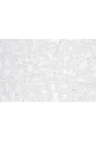 PartyDeco Bie�nik Kwiaty bia�y 26x500cm