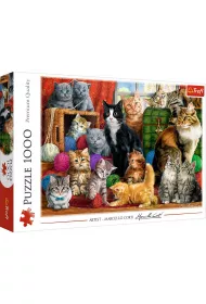 Puzzle 1000 el. Kocie spotkanie Trefl