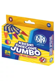 Astra Kredki �wiecowe Jumbo 24 szt.