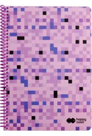 Happy Color Ko�onotatnik PIXI VIOLET, A4, 80g, 80 kartek w kratk� kratka 80 kartek