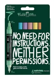 Faber-Castell Markery akrylowe MultimarkPastel 6kol FABER CASTEL