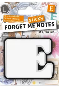 If Forget me sticky notes kartki samoprzylepne litera E