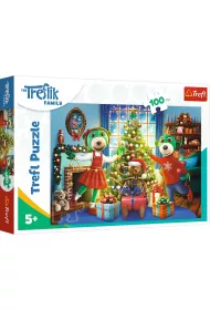Puzzle 100 el. Zimowe Trefliki