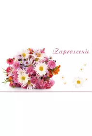 Stamp Zaproszenia Flowers nr 02 10 szt.
