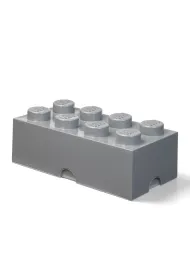 Pojemnik klocek LEGO Brick 8 Ciemnoszary
