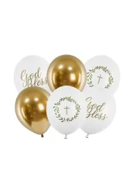 PartyDeco Balony God Bless mix 30cm
