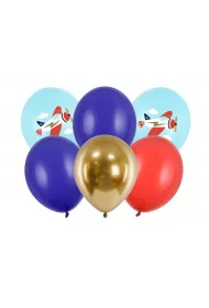 PartyDeco Balony Samoloty 30cm