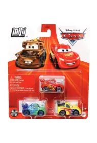 Cars Auta Mikroauta 3-pak Mattel