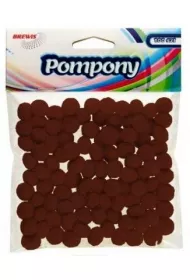Brewis Pompony br�zowe 10mm