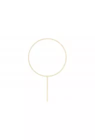 PartyDeco Topper drewniany Obr�cz, 24,5cm