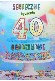 Trend Kartka okoliczno�ciowa Urodziny 40 TS42