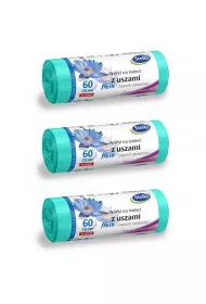 Stella Worki na mieci z uszami Fresh o wieym zapachu 60 L zestaw 3 x 16 szt.
