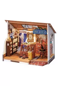 Robotime Skadany Drewniany Model LED Magiczne emporium...
