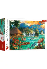 Puzzle 3000 el. �ycie na wyspie Trefl