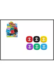 Gniotek do r�ki 6x6cm jednokolorowy mix kolor�w Hipo