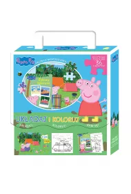 Peppa Pig. Uk�adaj i koloruj. Zabawa kolorami