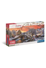 Puzzle Panorama 1000 Compact Christmas Clementoni
