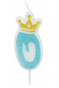 �wieczka 8 niebieska 6,8cm PARTY GO