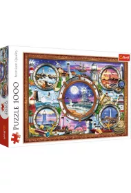 Puzzle 1000 el. Latarnie morskie Trefl