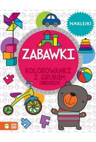Kolorowanki z grubym obrysem. Zabawki