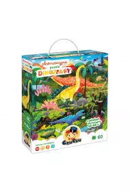 Puzzle obserwacyjne 60 el. Dinozaury Bright Junior Media