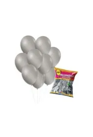 Balony metaliczne srebrne 26cm