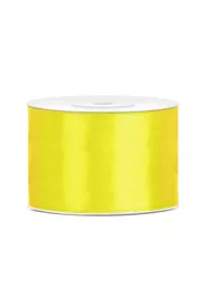 PartyDeco Tasiemka satynowa ��ty 50mm x 25m