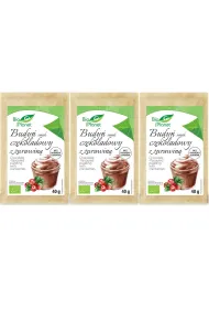 Bio Planet Budy� o smaku czekoladowym z �urawin� Zestaw 3 x 40 g Bio