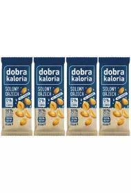 Dobra Kaloria Baton owocowy solony orzech Zestaw 4 x 35 g
