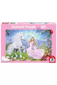 Puzzle 100 el. Ksi�niczka i jednoro�ec Schmidt