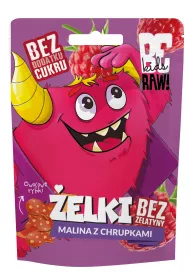 BeRaw Kids elki Malina z chrupkami 35 g
