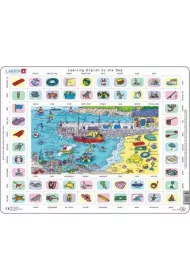 Puzzle 70 el. Nauka angielskiego Nad morzem Larsen