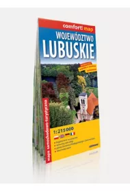 WOJEWODZTWO LUBUSKIE MAPA SAM-TURYSTYCZNA 1:215 TYS LAMINAT-