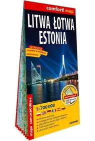 Litwa �otwa Estonia laminowana mapa samochodowa 1:700 000 2026