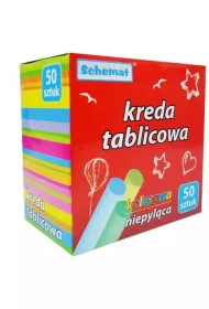 Kreda tablicowa 50szt kolor