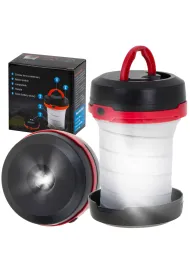 Lampa kempingowa turystyczna biwakowa latarka na baterie 2w1 3tryby LED